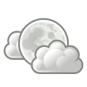 Weather few clouds night icon