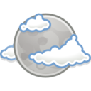 Weather few clouds night icon