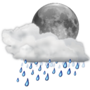 Weather showers night icon
