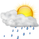 Weather showers scattered day icon