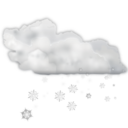 Weather snow scattered icon