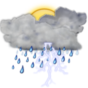 Weather storm day icon