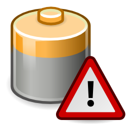 Battery caution icon 256x256