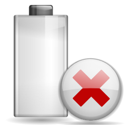 Battery missing icon 256x256