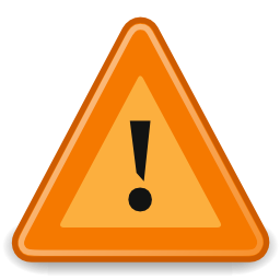 Dialog warning icon 256x256