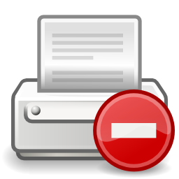 Printer error icon 256x256