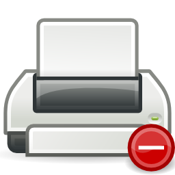 Printer error icon 256x256
