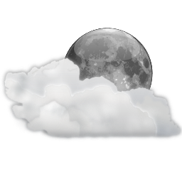 Weather clouds night icon 256x256