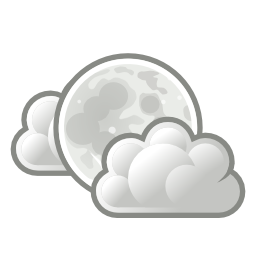 Weather few clouds night icon 256x256