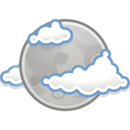 Weather few clouds night icon 256x256