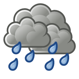 Weather showers scattered icon 256x256