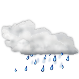 Weather showers scattered icon 256x256