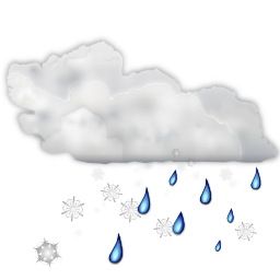 Weather snow rain icon 256x256