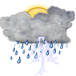 Weather storm day icon 256x256