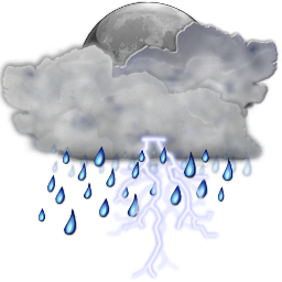 Weather storm night icon 256x256
