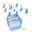 Weather freezing rain icon 32x32