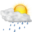 Weather showers scattered day icon 32x32