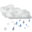 Weather snow rain icon 32x32