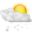 Weather snow scattered day icon 32x32