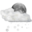 Weather snow scattered night icon 32x32