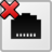 Network ethernet disconnected icon 48x48