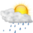 Weather showers scattered day icon 48x48