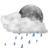 Weather showers scattered night icon 48x48