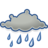 Weather showers scattered icon 48x48