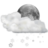 Weather snow scattered night icon 48x48