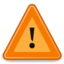 Dialog warning icon 64x64