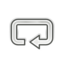 Media playlist repeat icon 64x64