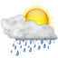 Weather showers day icon 64x64