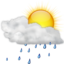 Weather showers scattered day icon 64x64