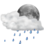 Weather showers scattered night icon 64x64