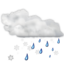 Weather snow rain icon 64x64