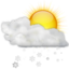 Weather snow scattered day icon 64x64