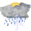 Weather storm day icon 64x64