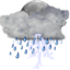 Weather storm night icon 64x64