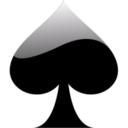 Cards spade icon