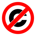 Licenses anti copyright icon