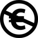 Licenses cc nc non commercial eu icon