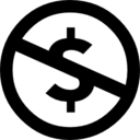 Licenses cc nc non commercial icon