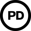 Licenses cc pd public domain icon