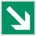 Pictogram din direction down right icon