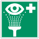 Pictogram din rinse eyes icon