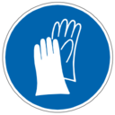 Pictogram din hand protection icon