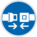 Pictogram din fasten seat belt icon