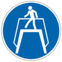 Pictogram din use walkway icon
