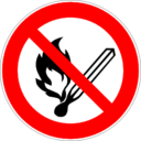 Pictogram din open flame icon