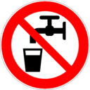 Pictogram din drinking water icon